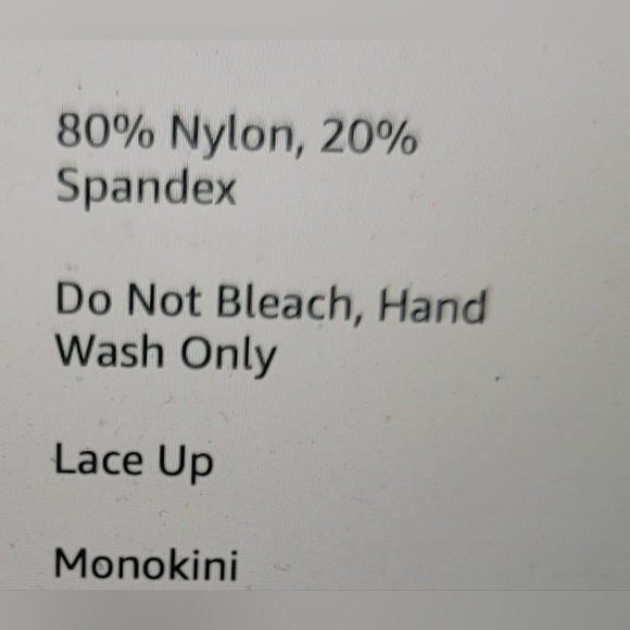 NWT SCOOP NECK CUT OUT BACK TIE LACE UP HIGH CUT SWIM BATHING SUIT MEDIUM - Picture 10 of 14